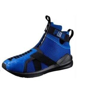 New PUMA Fierce Strap Blue Cross Trainer Sneakers Women Sz 8.5 Shoes